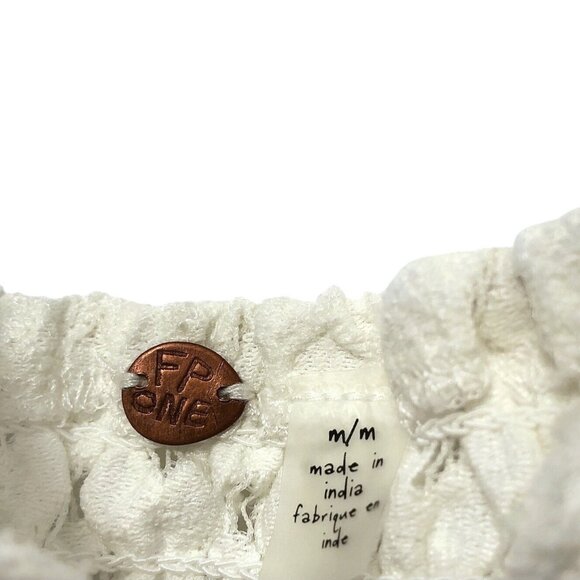 Free People One Adella Solid White Floral Lace Sleeveless Slip Dress M - Picture 4 of 9